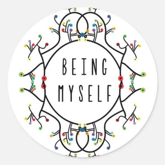 Being myself ラウンドシール (正面)