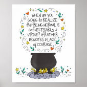 Being Normal Is Not Necessarily A Virtue Motivatio ポスター (正面)