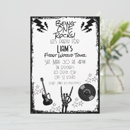 Being ONE Rocks, first world tour, 1st Birthday 招待状 (スタンド正面)