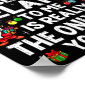 Being Related To Me Funny Christmas Family Xmas Pa ポスター (角)