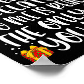 Being Related To Me Funny Christmas Family Xmas Pa ポスター (角)