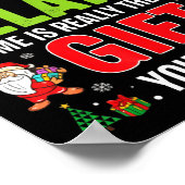 Being Related To Me Funny Christmas Men Women Kids ポスター (角)