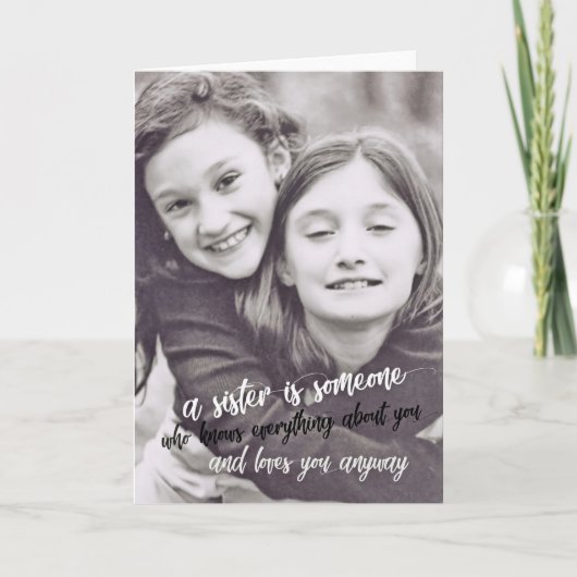 BEING SISTERSグリーティングカード サンキューカード (正面)