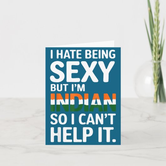 Being Y Indian Funny India カード (正面)