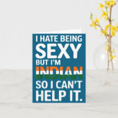 Being Y Indian Funny India カード (黄色い花)