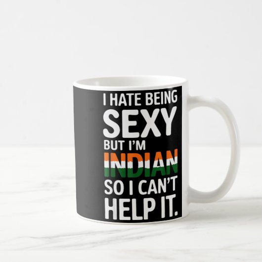 Being Y Indian Funny India  コーヒーマグカップ (右)
