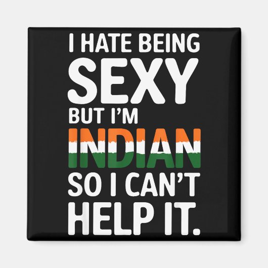 Being Y Indian Funny India マグネット (正面)