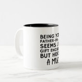 Being Your Father-in-law Seems Like Gift Enough ツートーンマグカップ (正面左)