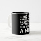 Being Your Mother-in-law Seems Like Gift Enough ツートーンマグカップ (正面左)