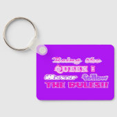 beingthemenineverfollowtherules trucker帽子 キーホルダー (裏面)