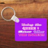 beingthemenineverfollowtherules trucker帽子 キーホルダー (裏面)