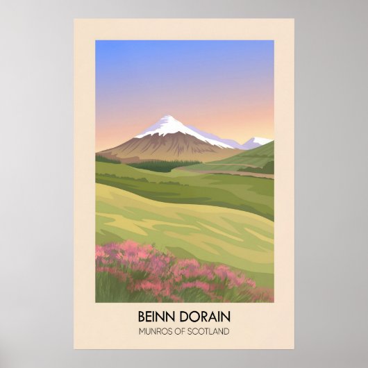 Beinn Dorain Munros of Scotland Poster ポスター (正面)