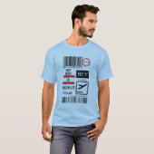 Beirut Lebanon travel ticket Tシャツ (正面フル)