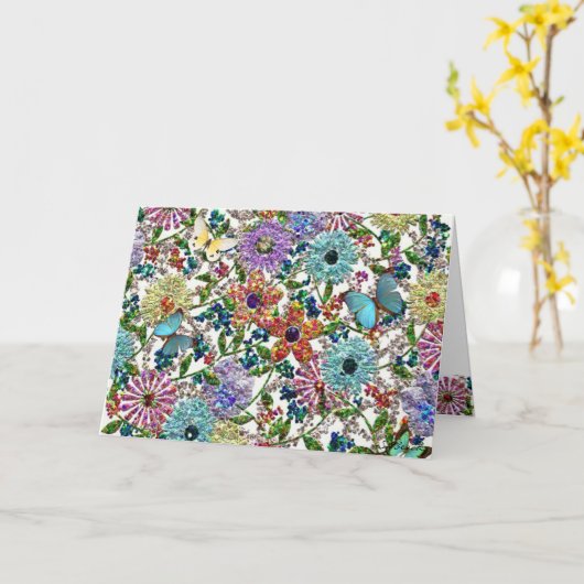 「Bejeweled」カード カード (黄色い花)