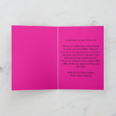 Bejeweled Fuchsia 16th Birthday Sparkle Glamour カード (内部)