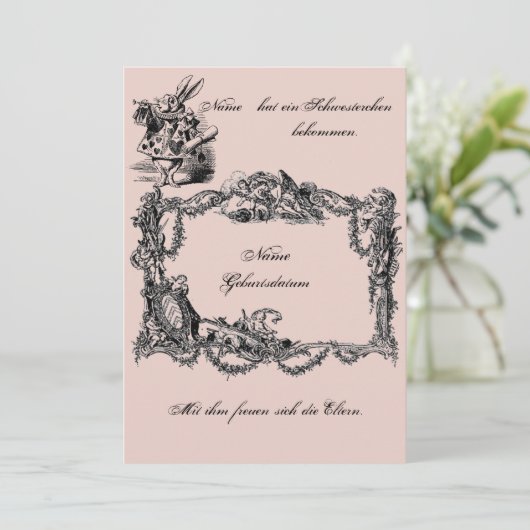 Bekanntgabe zur Geburt – Geburtskarte 招待状 (スタンド正面)