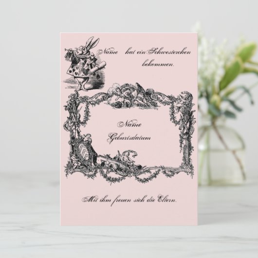 Bekanntgabe zur Geburt – Geburtskarte 招待状 (スタンド正面)