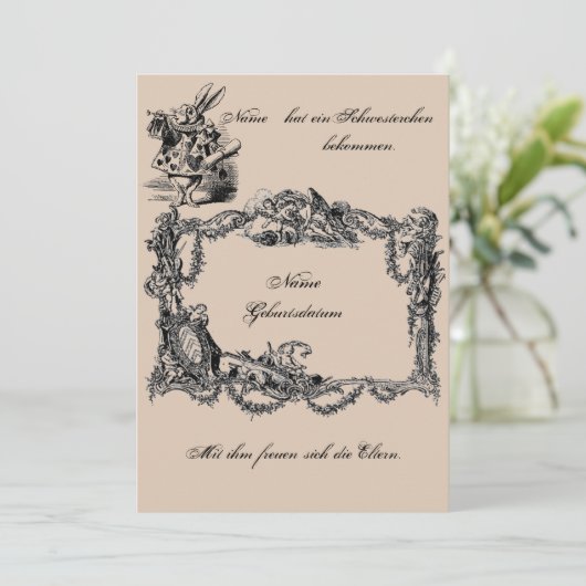 Bekanntgabe zur Geburt – Geburtskarte 招待状 (スタンド正面)