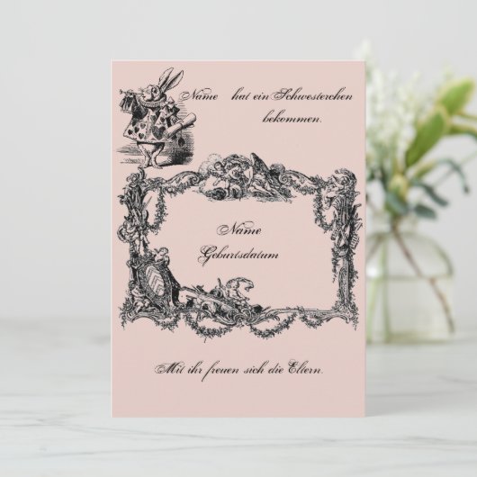 Bekanntgabe zur Geburt – Geburtskarte 招待状 (スタンド正面)