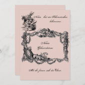 Bekanntgabe zur Geburt – Geburtskarte 招待状 (正面/裏面)