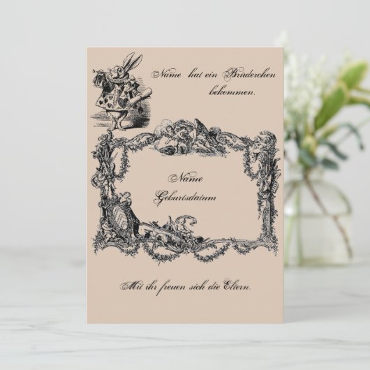 Bekanntgabe zur Geburt – Geburtskarte 招待状 (スタンド正面)