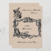 Bekanntgabe zur Geburt – Geburtskarte 招待状 (正面/裏面)