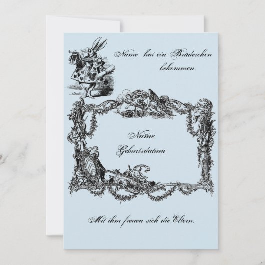 Bekanntgabe zur Geburt – Geburtskarte 招待状 (正面)