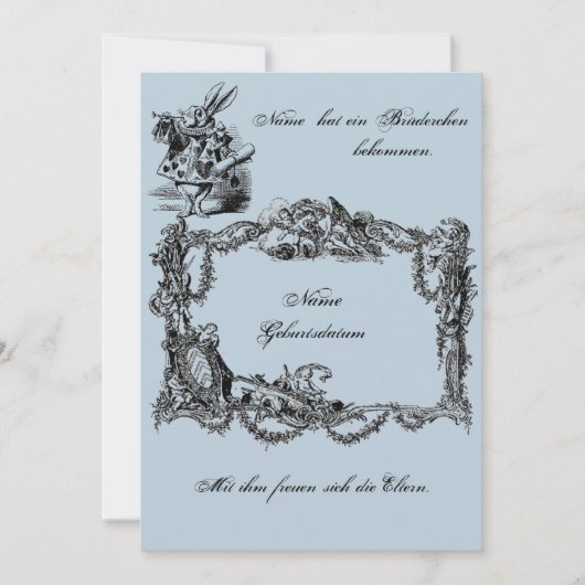 Bekanntgabe zur Geburt – Geburtskarte 招待状 (正面)
