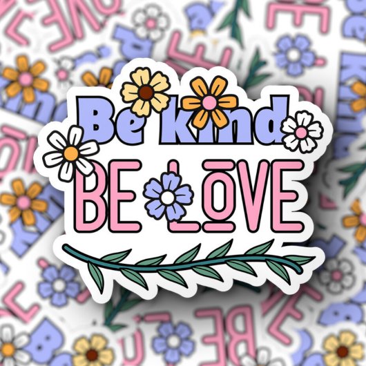 Bekind Be Loveノートパソコンボトル |ダイカットのシール シール