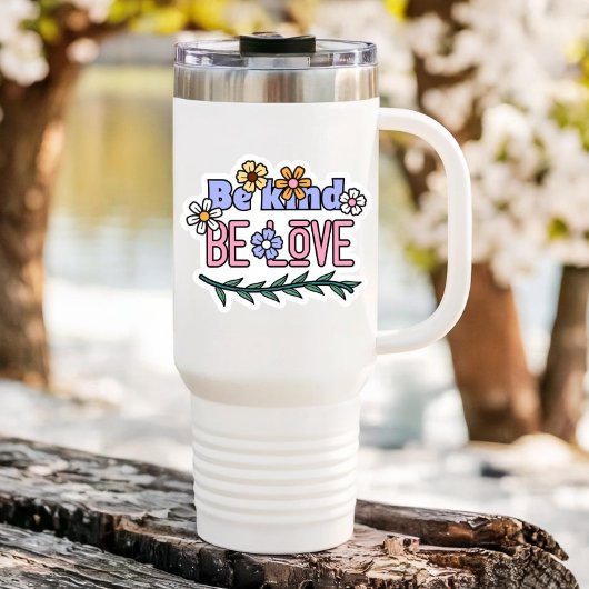 Bekind Be Loveノートパソコンボトル |ダイカットのシール シール