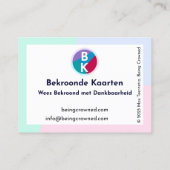 Bekroonde Kaarten 名刺 (裏面)