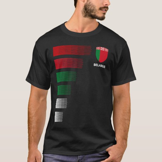 Belarus Flag Emblem Patriotic Belarusian National  Tシャツ (正面)