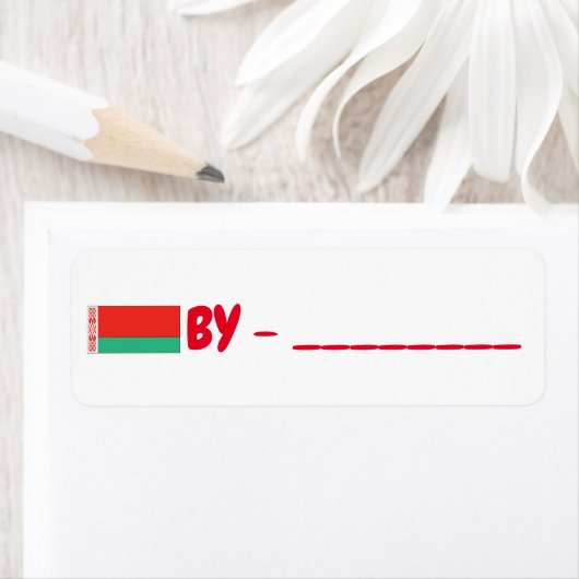 Belarus id postcrossing ラベル (インサイチュ)