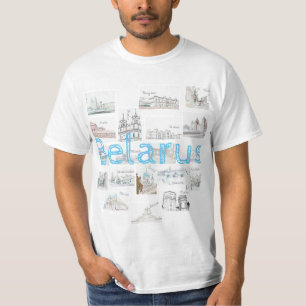 Belarus Minsk BrestアーキテクチャTシャツ/トップ Tシャツ