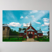 Belarus Porechye Parecca Architecture Catholic  ポスター (正面)