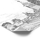 Belarus Porechye Parecca Architecture Church ポスター (角)