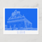 Belarus Slonim Great Synagogue Architecture Sketch ポストカード (正面)