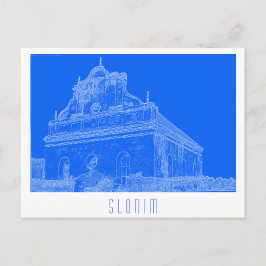 Belarus Slonim Great Synagogue Architecture Sketch ポストカード