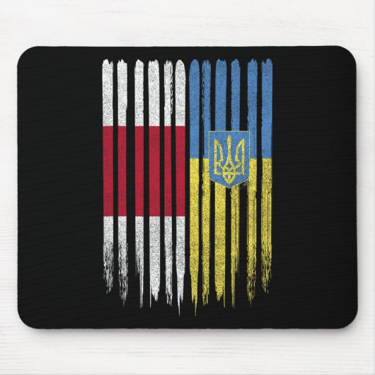 Belarus Ukraine Belarusian Ukrainian Flag  マウスパッド (正面)