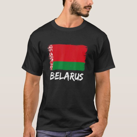 Belarusian Flag Belarus Tシャツ (正面)