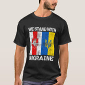 Belarusian Support Ukrainian Stand With Ukraine Be Tシャツ (正面)