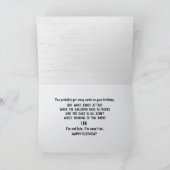 BELATED辞書の誕生日 カード (内部)