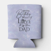 Belated Birthday Calligraphy Photo Design For Dad 缶クーラー (裏面)