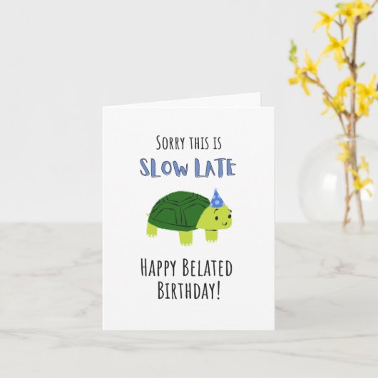 Belated Birthday Card カード (黄色い花)