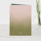 Belated Birthday Card For Brass Instrument Player カード (裏面)