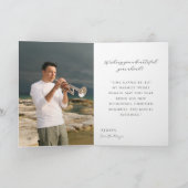 Belated Birthday Card For Brass Instrument Player カード (内部)