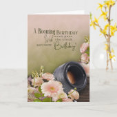 Belated Birthday Card For Photographer カード (黄色い花)