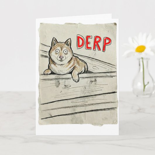 Belated Birthday Card – Shibupi Took a Nap カード (小さな植物)