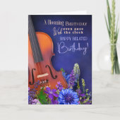 Belated Birthday Wishes For String Musician カード (正面)