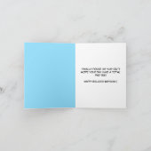 Belated Happy Birthday Funny Golf Ball In Rough カード (内部)